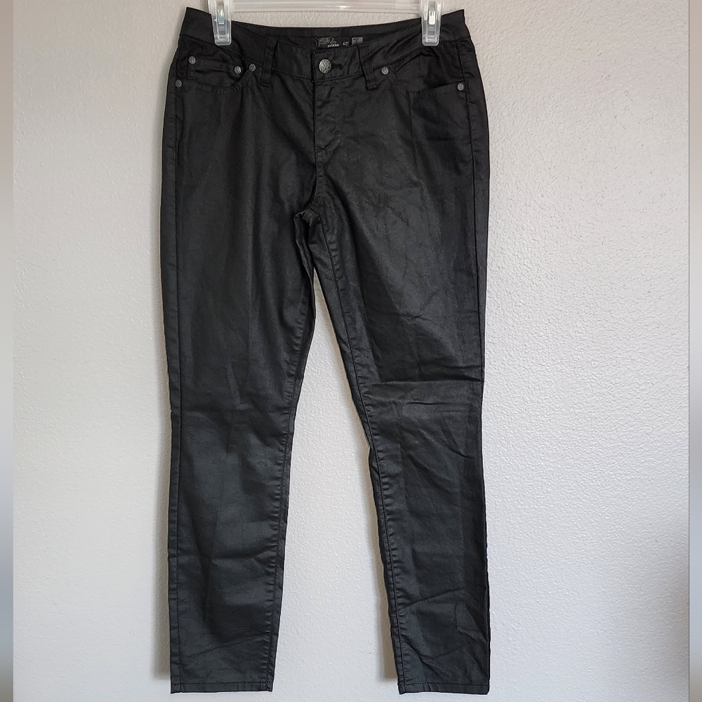 PRANA BLACK SHINY JEANS/  SIZE  4/27